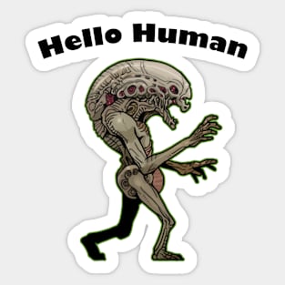 Hello Human03 Sticker